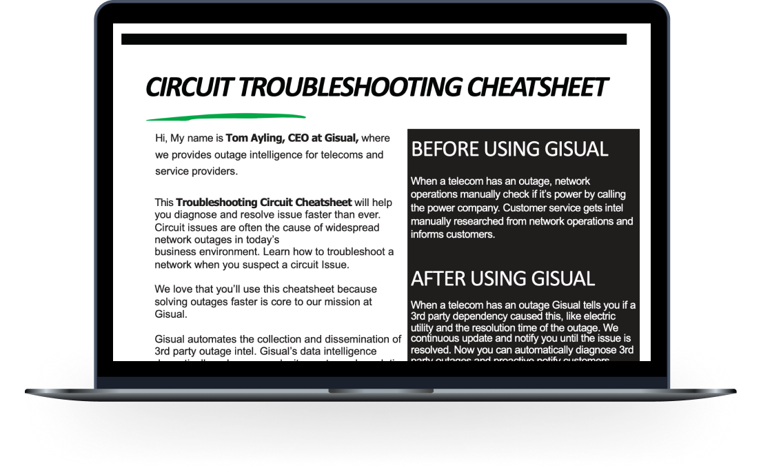 Troubleshooting cheatsheet preview